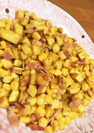 角切りさつま芋で甘うま☆コーンバター-レシピのメイン写真