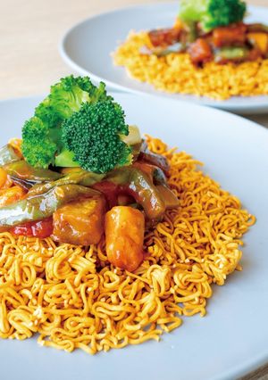 サボテンかた焼そば風トムヤムクンラーメン-レシピのメイン写真