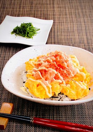 とろふわスクランブルエッグの明太マヨ丼-レシピのメイン写真