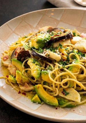 濃厚アボカドと長芋の新食感コク旨パスタ-レシピのメイン写真