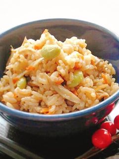秋いっぱい炊き込みご飯-レシピのメイン写真