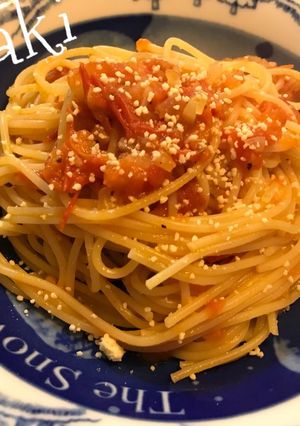 完熟☆生トマトのトマトソース&パスタ☆-レシピのメイン写真