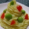 マッシュポテトでツリー~♪