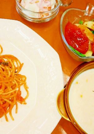 ブランチに๑′ᴗ‵๑おうちナポリタンღ-レシピのメイン写真