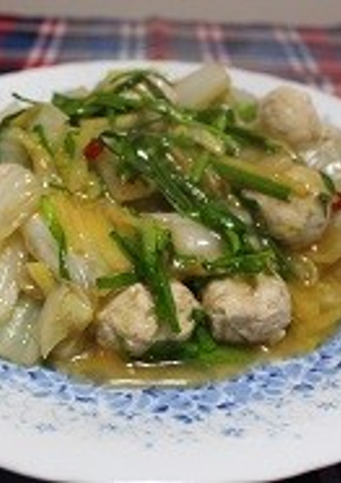 鶏だんごと白菜の辛み炒め-レシピのメイン写真
