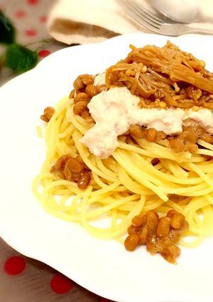 簡単10分☆納豆ツナマヨパスタ-レシピのメイン写真