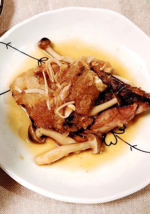 ブリとキノコのみぞれがけ〜-レシピのメイン写真