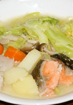 身体が温まる石狩鍋風煮物-レシピのメイン写真