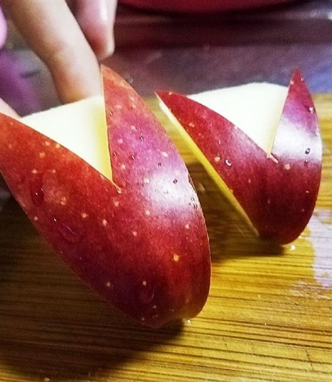 寄り添う☆親子のうさぎりんご by とっとこい 【クックパッド】 簡単