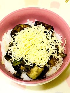 なすのこぶおろしチーズ丼-レシピのメイン写真