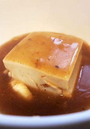 材料1つ簡単ズボラ飯！麻婆風あんかけ豆腐-レシピのメイン写真