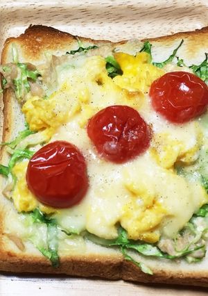 朝ご飯に♡ツナと卵のチーズトースト-レシピのメイン写真