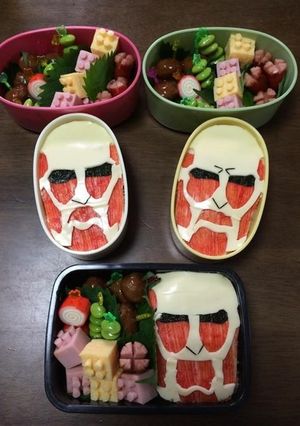 進撃の巨人弁当-レシピのメイン写真