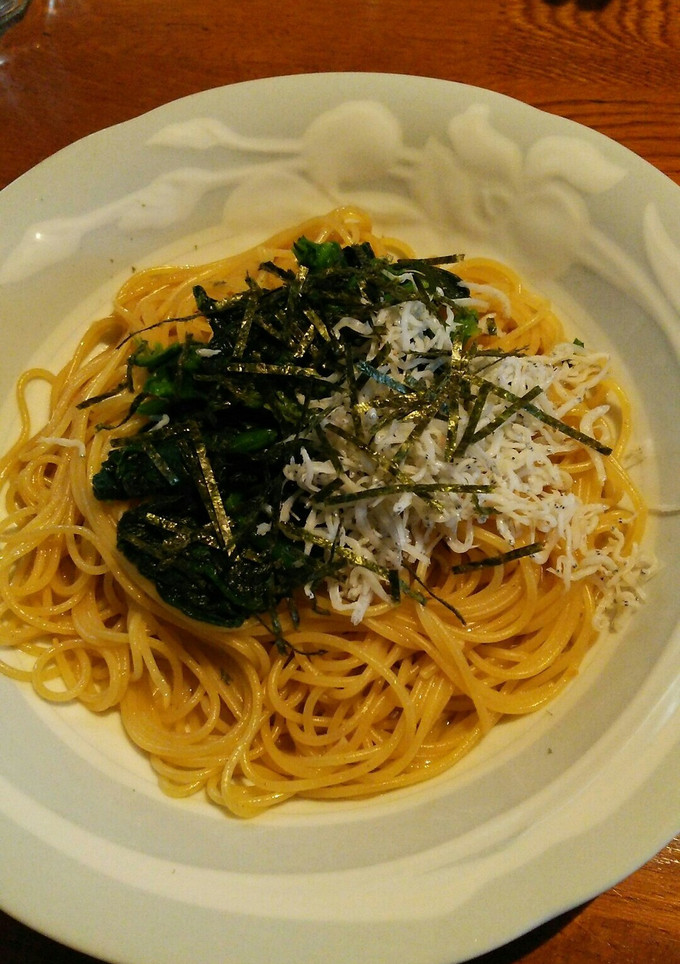 ほうれん草としらすの和風パスタ-レシピのメイン写真