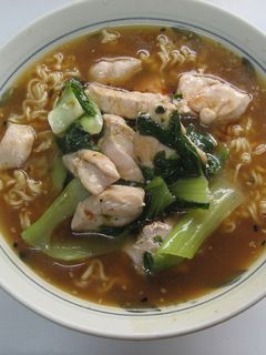 チキンと青梗菜のとろみごま醤油ラーメン-レシピのメイン写真