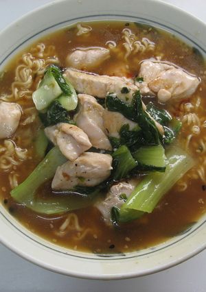チキンと青梗菜のとろみごま醤油ラーメン-レシピのメイン写真