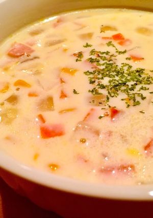 野菜ゴロゴロ♪簡単美味しいコーンスープ-レシピのメイン写真