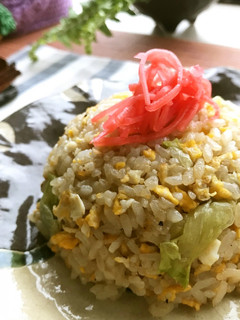混ぜて時短♫炒めて絡めてレタス炒飯-レシピのメイン写真