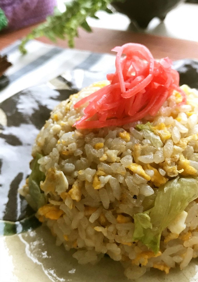混ぜて時短♫炒めて絡めてレタス炒飯-レシピのメイン写真
