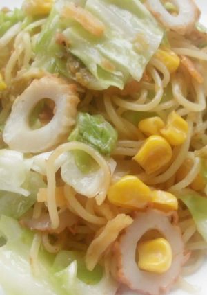 たっぷりキャベコーンの柚子胡椒塩焼きそば-レシピのメイン写真