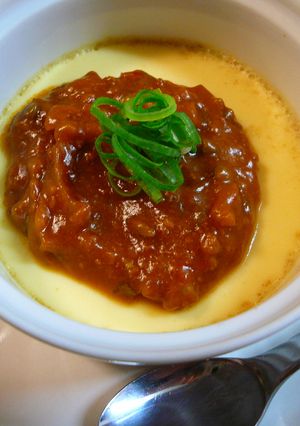 中華風茶碗蒸し☆ピリ辛肉味噌のせ-レシピのメイン写真