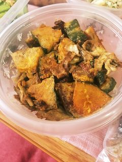 簡単!かぼちゃと舞茸のマヨネーズ炒め-レシピのメイン写真