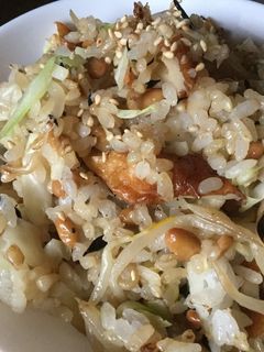 納豆とチクワのシンプルチャーハン-レシピのメイン写真