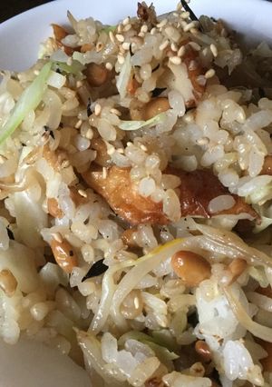 納豆とチクワのシンプルチャーハン-レシピのメイン写真