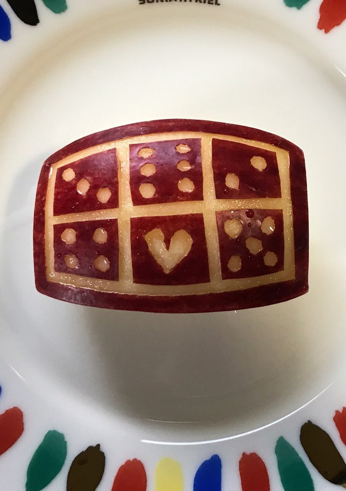 簡単 キャラ弁 りんご 飾り切り⑦-レシピのメイン写真