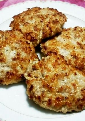 超簡単、鶏ひき肉ハンバーグ。7分で出来る-レシピのメイン写真