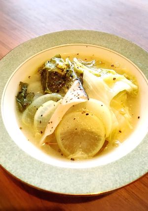 免疫力UP♡白菜と大根のとろ〜りスープ煮-レシピのメイン写真