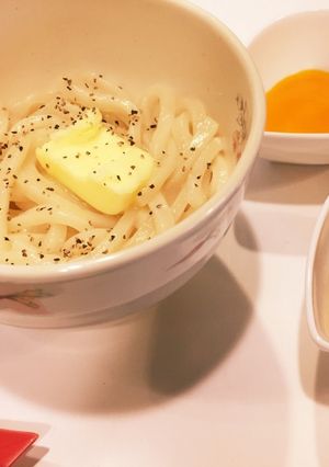 【黒龍製麺】釜バターうどん-レシピのメイン写真
