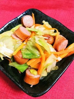 レンジで簡単!キャベツのニンニク醤油和え-レシピのメイン写真