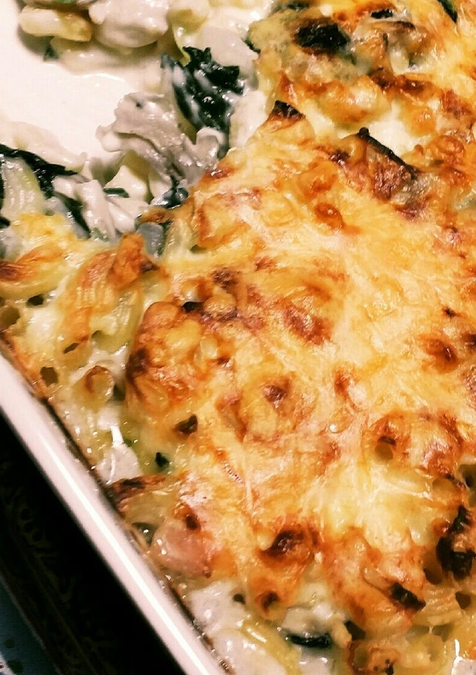 舞茸とほうれん草と鶏肉のグラタン-レシピのメイン写真