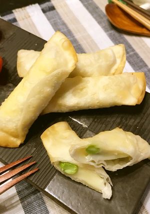 枝豆＆チーズ♬包み揚げ-レシピのメイン写真