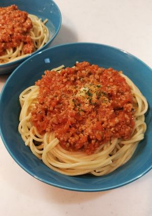 簡単☆30分で♪牛乳たっぷりミートソース-レシピのメイン写真