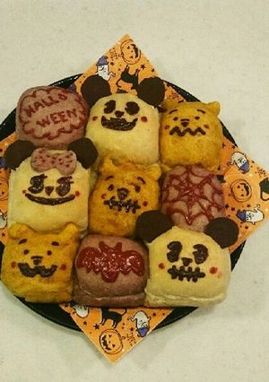 ハロウィンちぎりパン-レシピのメイン写真