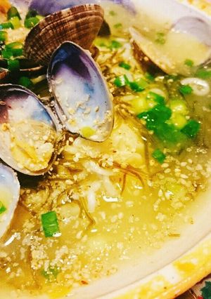 アサリと昆布出汁香る♪暖ったかとろみ麺-レシピのメイン写真