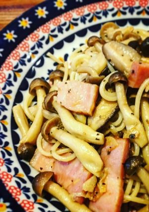 簡単キノコとベーコンのバター醤油パスタ-レシピのメイン写真