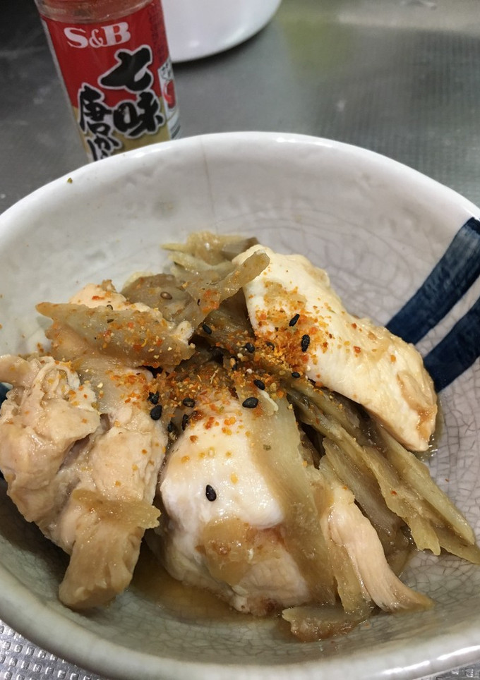 鶏胸肉と冷凍ごぼうの炒め煮-レシピのメイン写真