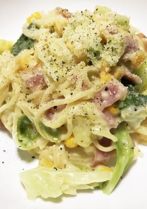 キャベツのチーズクリームスパゲティ★-レシピのメイン写真