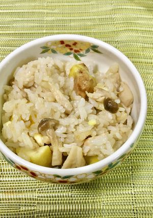 炊飯器で作る中華風栗おこわ-レシピのメイン写真