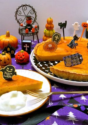 ハロウィン♡かぼちゃのタルト-レシピのメイン写真