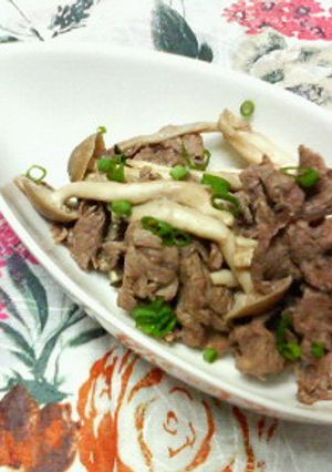✿牛肉としめじの❀醤油バルサミコ✿ソテー-レシピのメイン写真