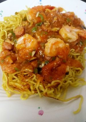 海老チリトマトソース焼きそば-レシピのメイン写真