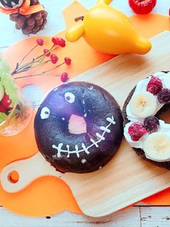 ベーグルのフールツサンドでハロウィン☻-レシピのメイン写真