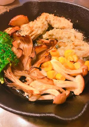 牡蠣ときのこガーリックオイルのパン粉焼き-レシピのメイン写真