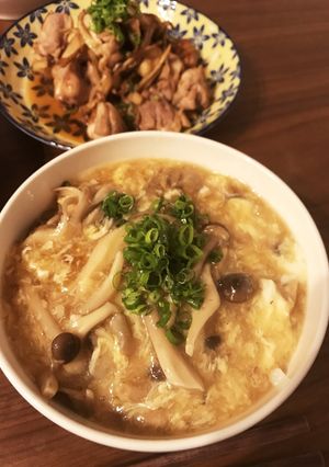 きのこと卵のあんかけうどん-レシピのメイン写真