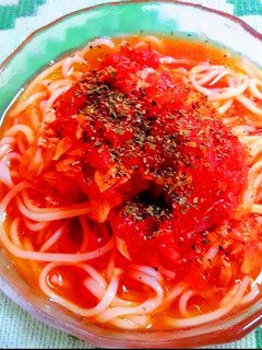 トマトそうめん de 冷製カッペリーニ-レシピのメイン写真
