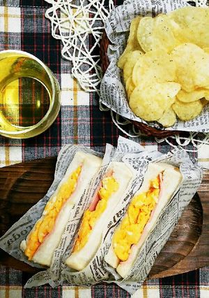 ふわふわスクランブルエッグのサンドイッチ-レシピのメイン写真